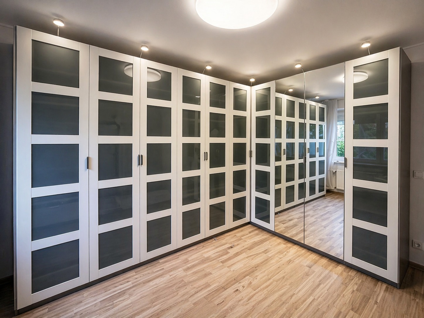 Hochglanz Bronze Schrankwand